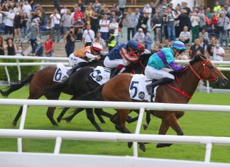 Sauvestre leads all the way to win the Panasonic Cup.