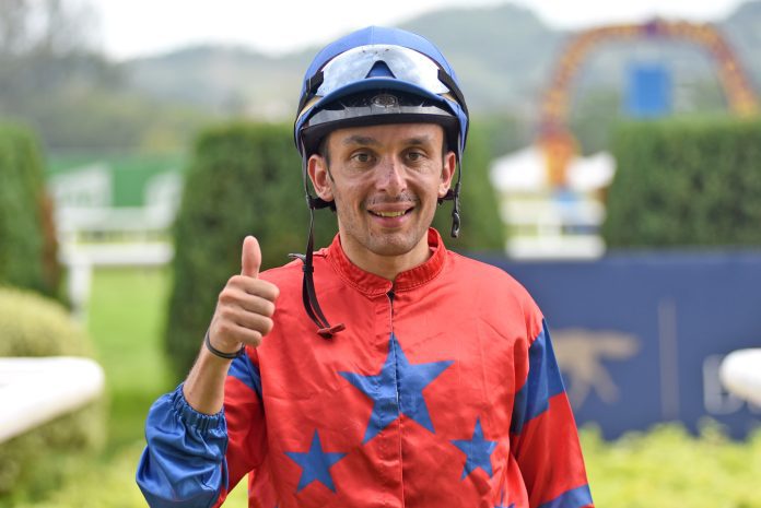 428603500_789162426573988_4400887809658355391_n Kranji-based French jockey Marc Lerner booted home Trumpy on his Malaysian debut.