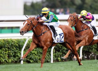 Mugen forges clear under Karis Teetan.