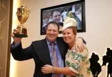 Stephen Gray and wife Bridget. Photo courtesy of Stephen Gray Racing.