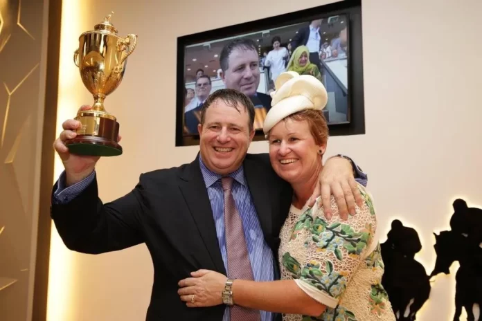 Stephen Gray and wife Bridget. Photo courtesy of Stephen Gray Racing.