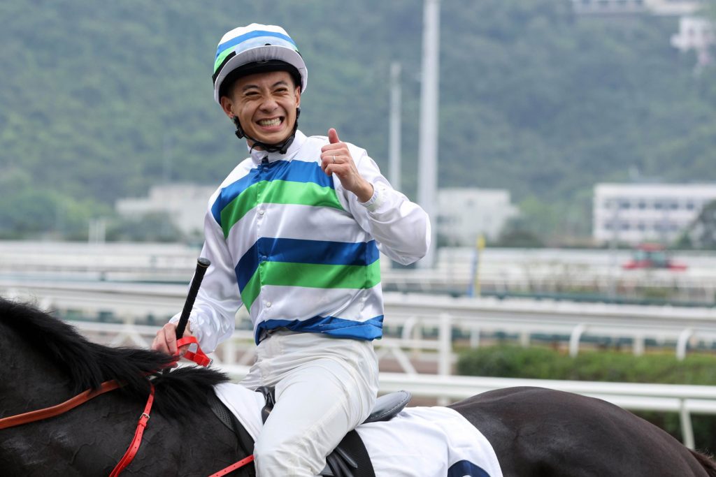 Derek Leung is all smiles after Voyage Samurai’s triumph.
