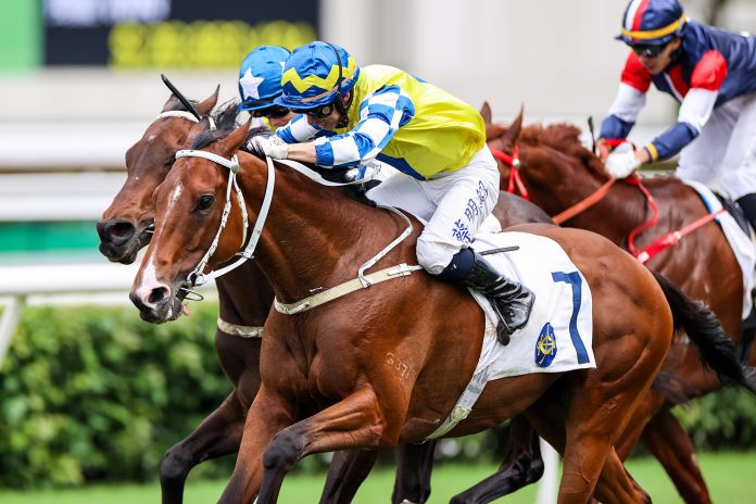 La City Blanche gives Tony Cruz his fourth win as a trainer in the Queen Mother Memorial Cup.