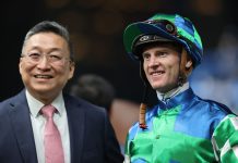 Francis Lui and Zac Purton following the win of Copartner Prance.