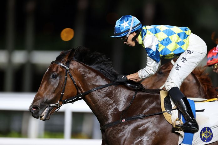 20240423-ST-R9-X17_5881 Galaxy Patch scores with Vincent Ho at Sha Tin.